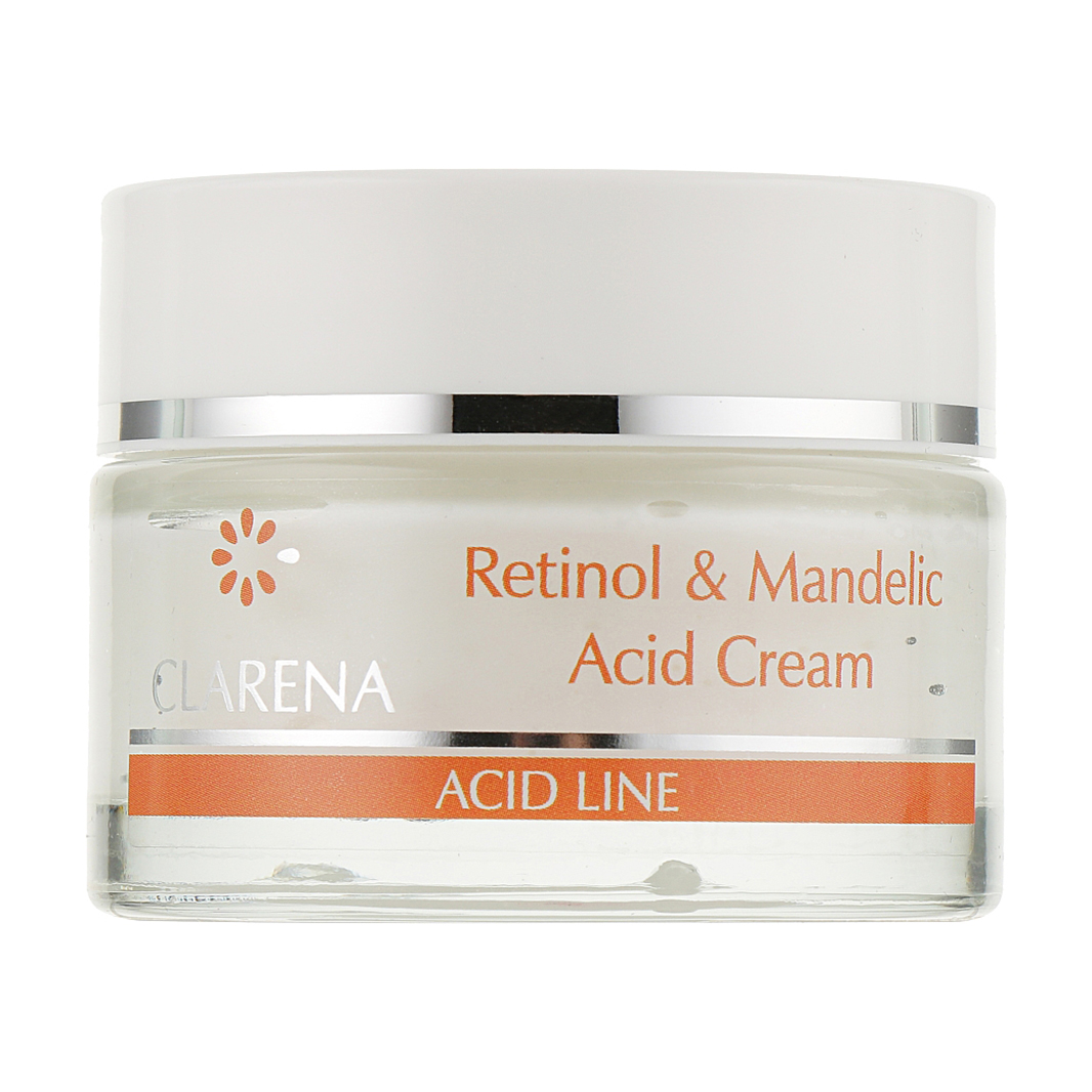 Крем для обличчя Clarena Retinol &amp; Mandelic Acid Cream з ретинолом та мигдальною кислотою, 50 мл
